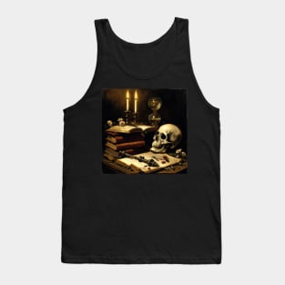 Echoes of Eternity: A Memento Mori Art Piece Tank Top